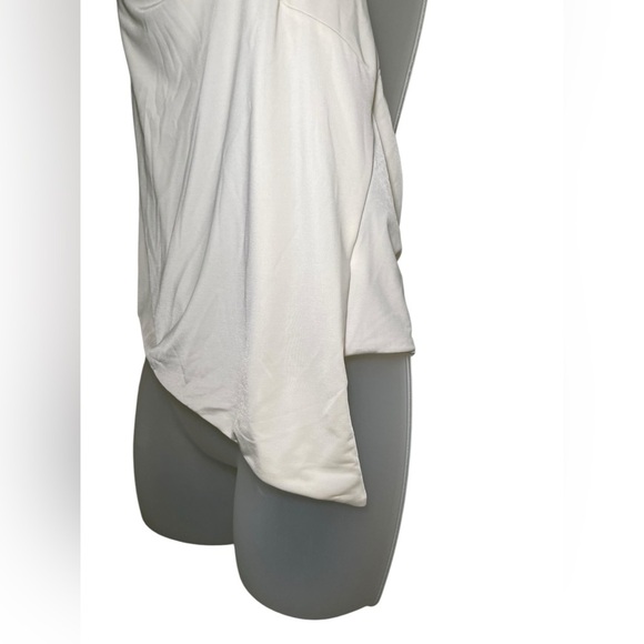 Meshki Federica Ivory Slinky Asymmetrical Halter Neck Top XXL NWT - Picture 5 of 8